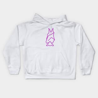 Bat Boys Logo - Purple Kids Hoodie